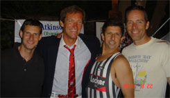 Marc Olesen (Canadian Champion), Jeff Atkinson (1st Olympian Treated), Jake Courtney, Stephen Schadler (PAUSATF Champion)