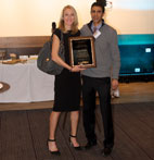 AAPSM and Amol Saxena Awarded the AAPSM Dr. John Pagliano Golden Foot Award to Paula Radcliffe in December 2014 in Munich, Germany